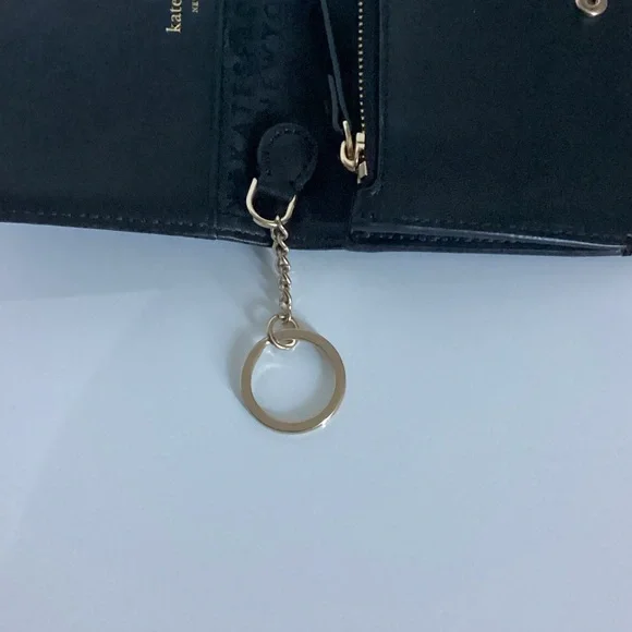 Kate Spade Small Bifold Black Keychain Wallet - Picture 3 of 12